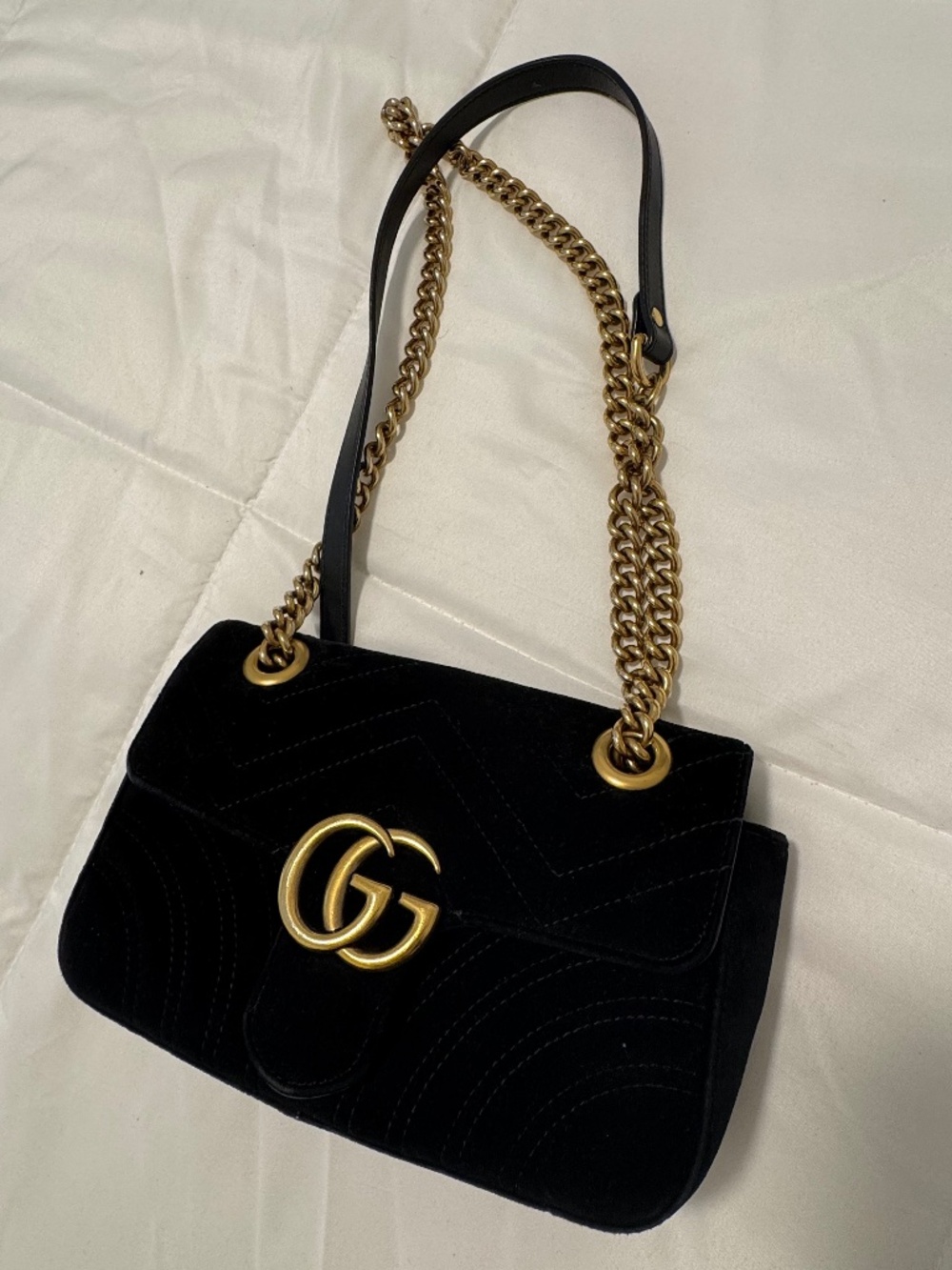 Gucci Marmont Velvet Handbag